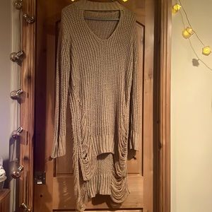 Cream knit sweater
